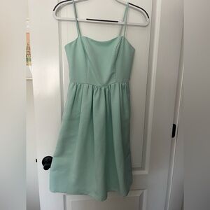 David’s Bridal Teal Bridesmaid Dress
